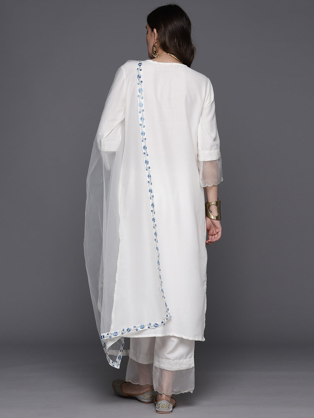 Women Striped Straight Kurta Set