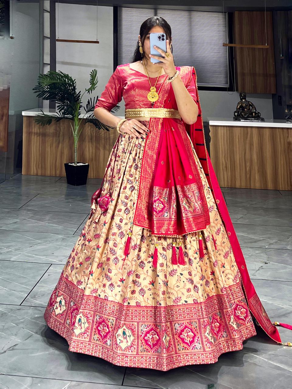 Kanjivaram Silk Pattu Lehenga Collection