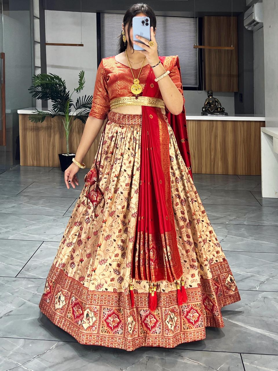 Kanjivaram Silk Pattu Lehenga Collection