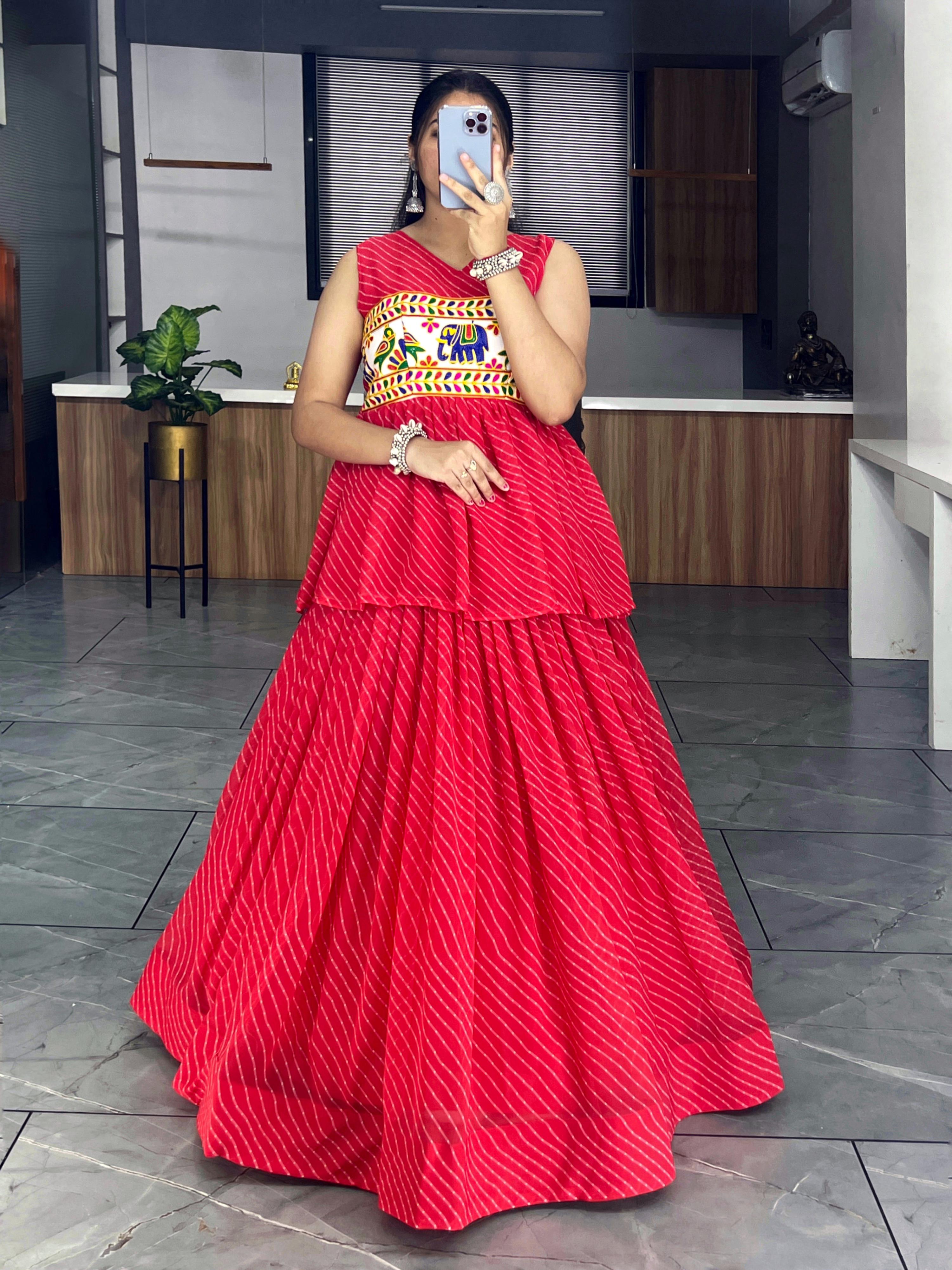 Ethnic Women Lehenga With Kediya Sets