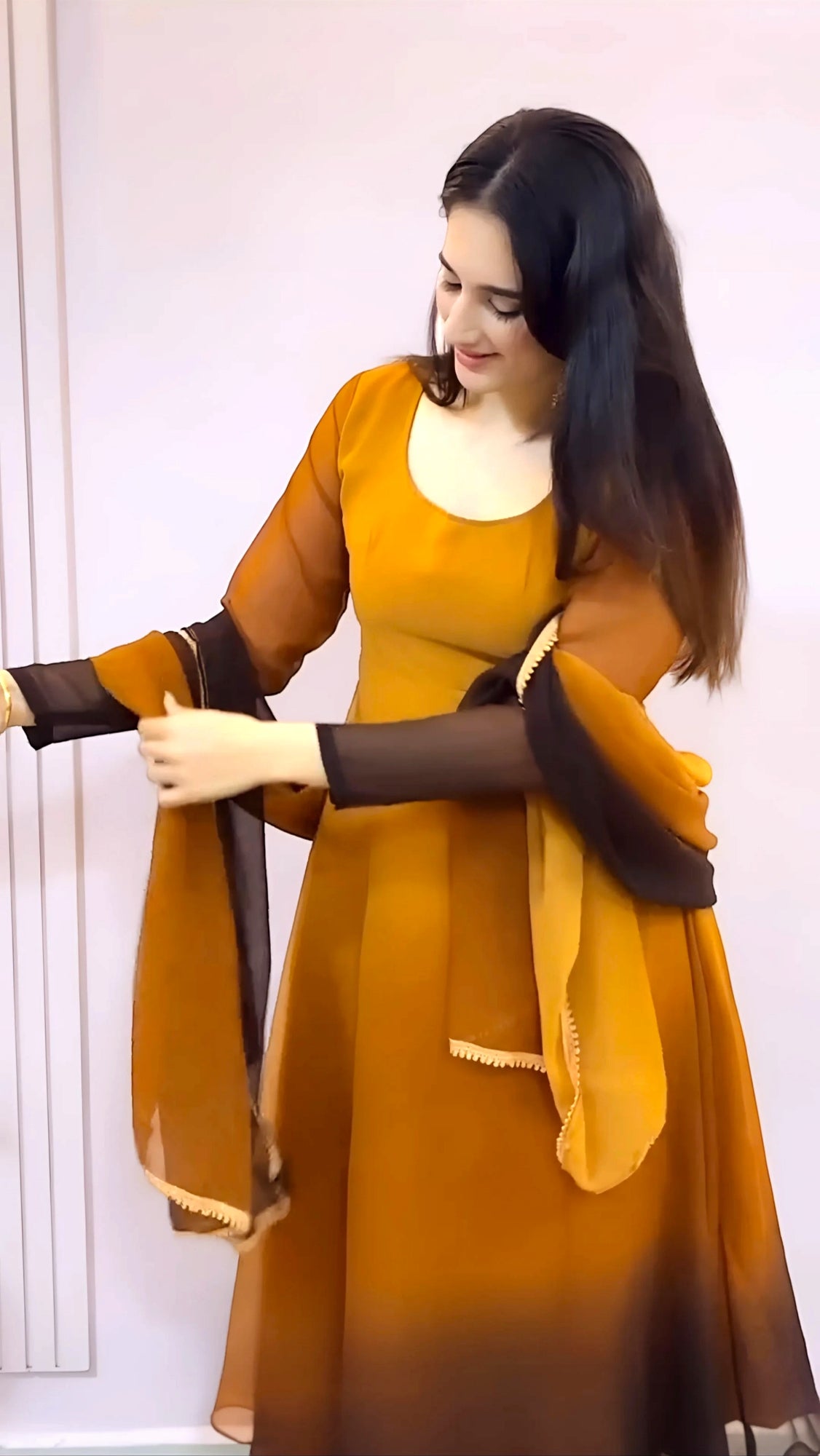Elegant Yellow Long Kurti