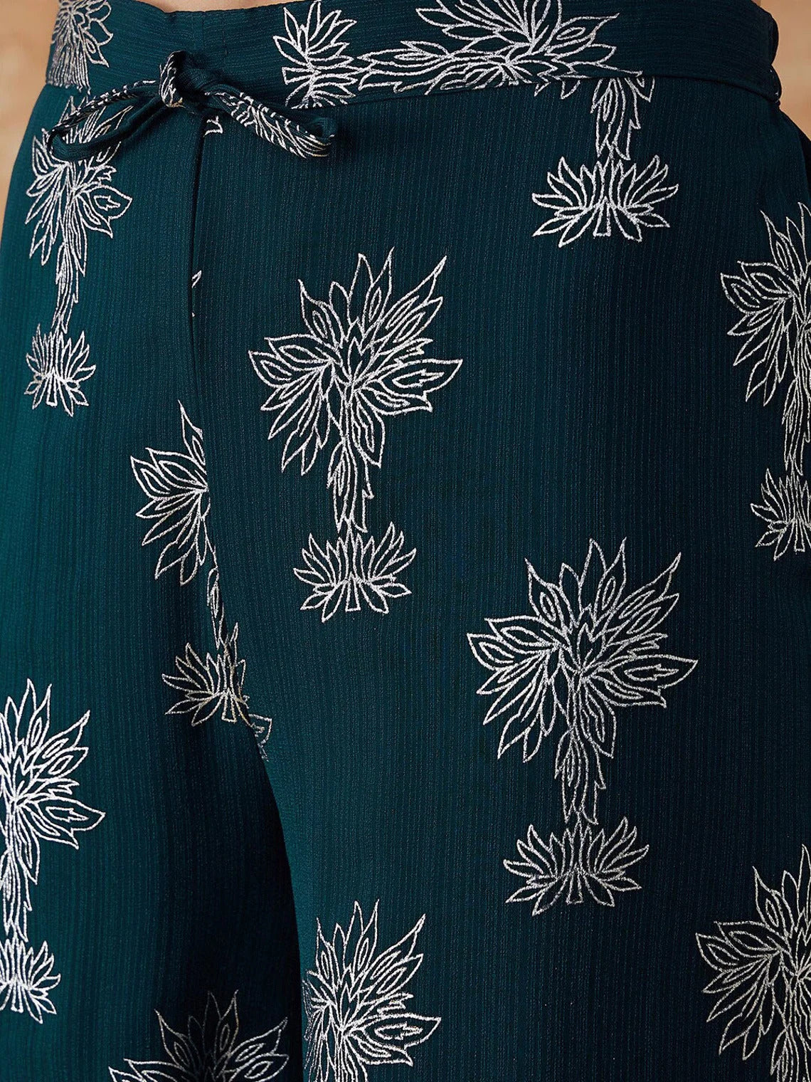 Floral Print A-line Kurta Set