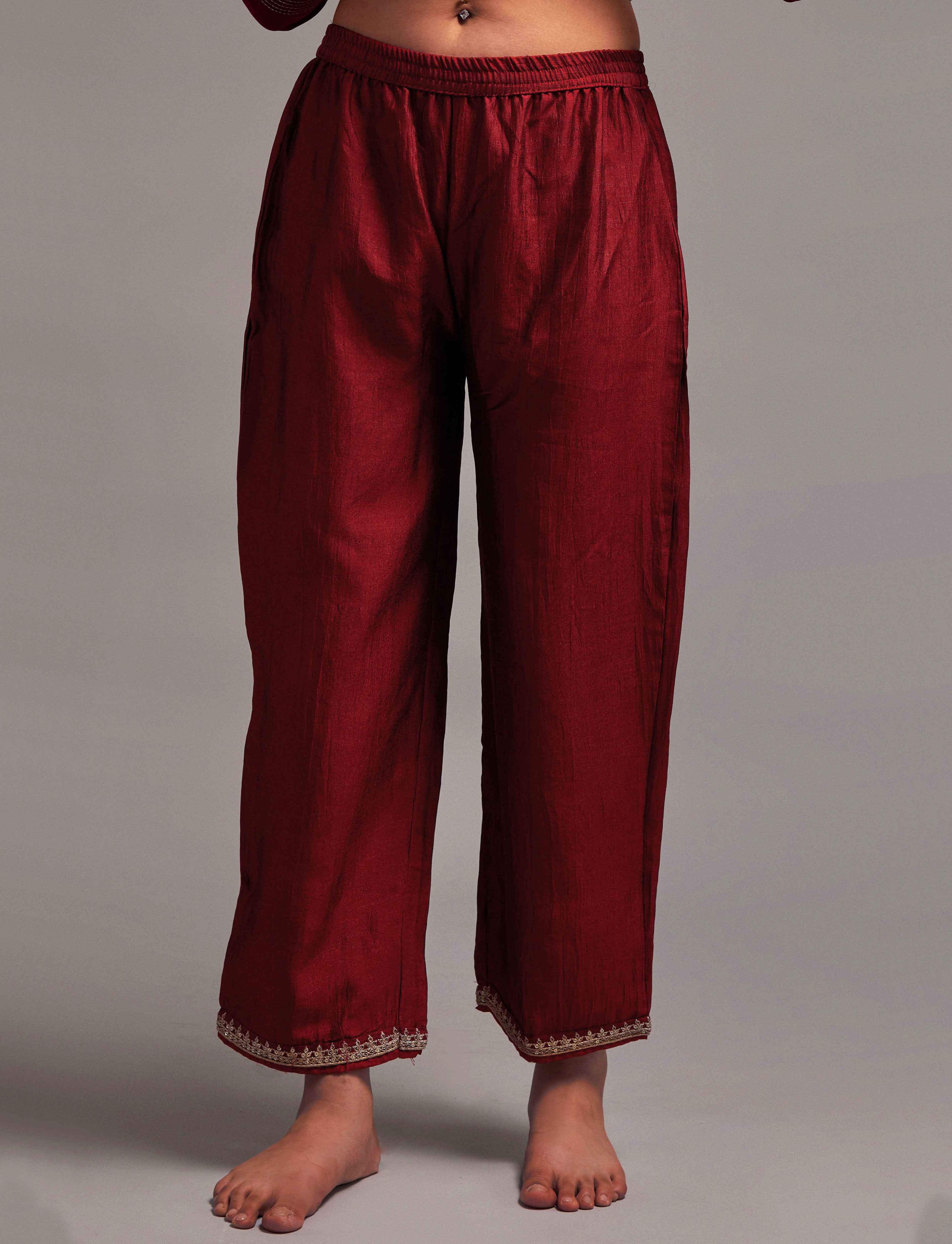 Women Sequin Embroidered Silk Blend kurta set