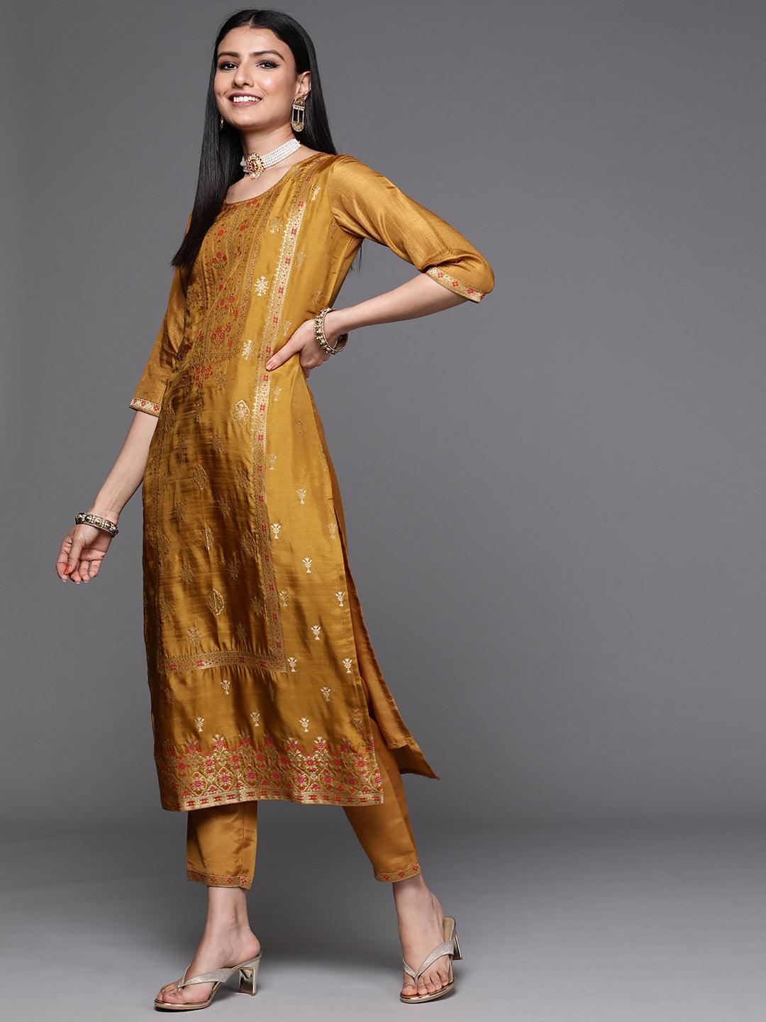 Mustard Special Kurta Set With Dupatta