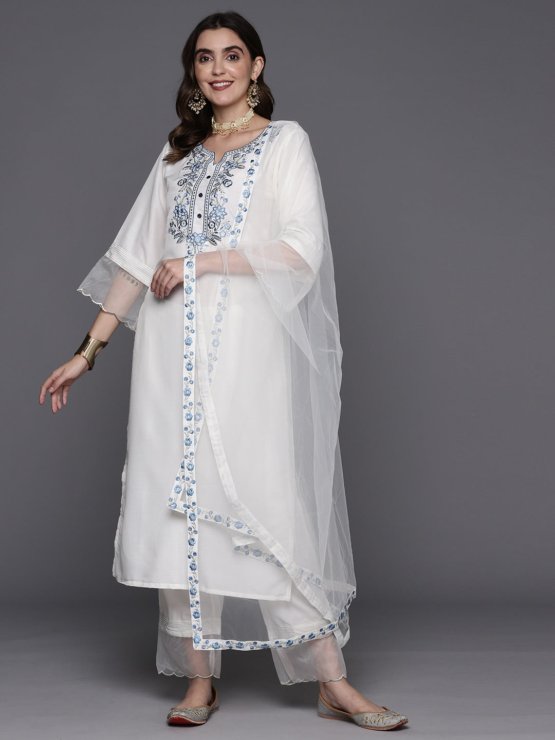 Women Striped Straight Kurta Set