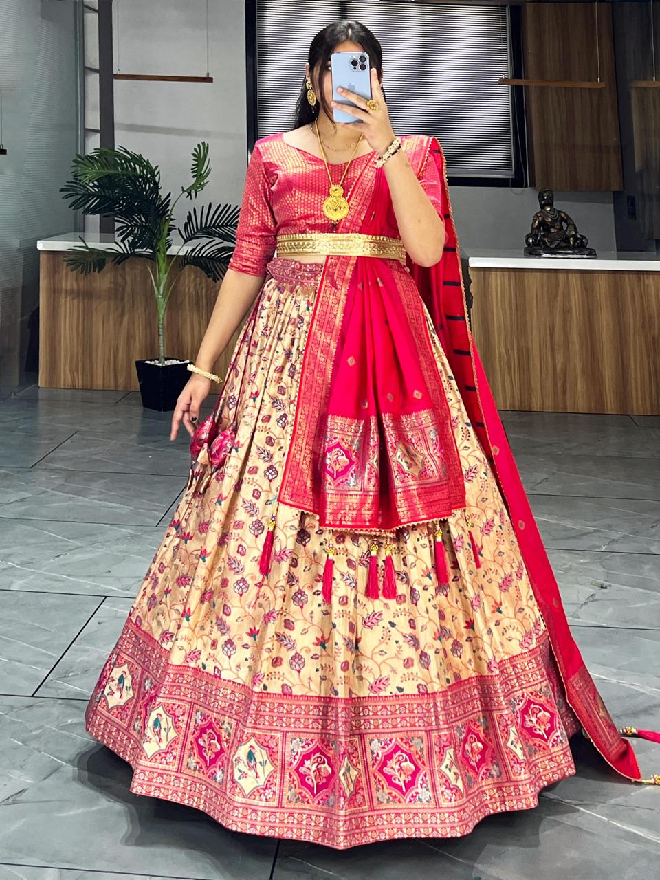 Kanjivaram Silk Pattu Lehenga Collection