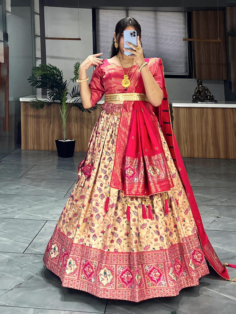 Kanjivaram Silk Pattu Lehenga Collection