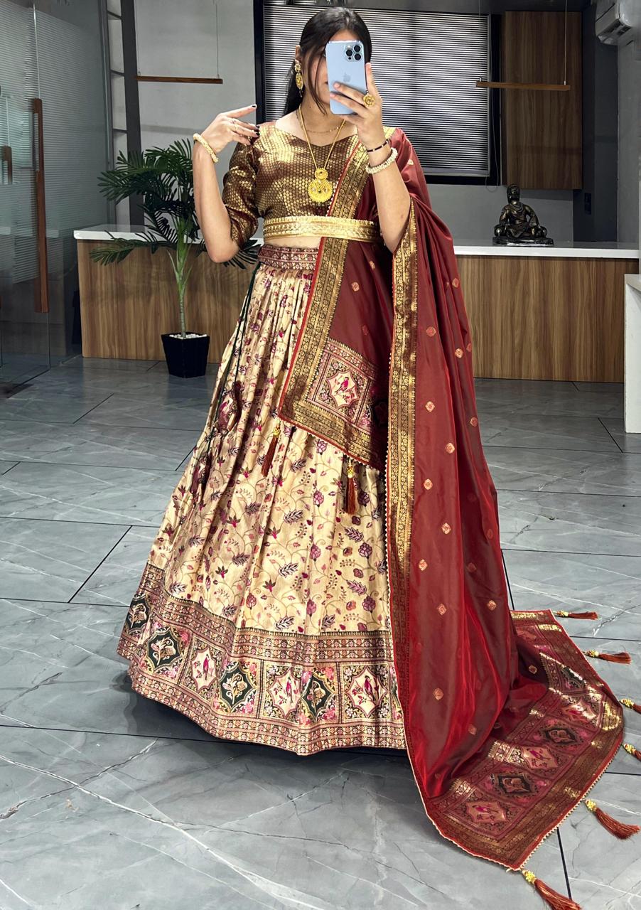Kanjivaram Silk Pattu Lehenga Collection