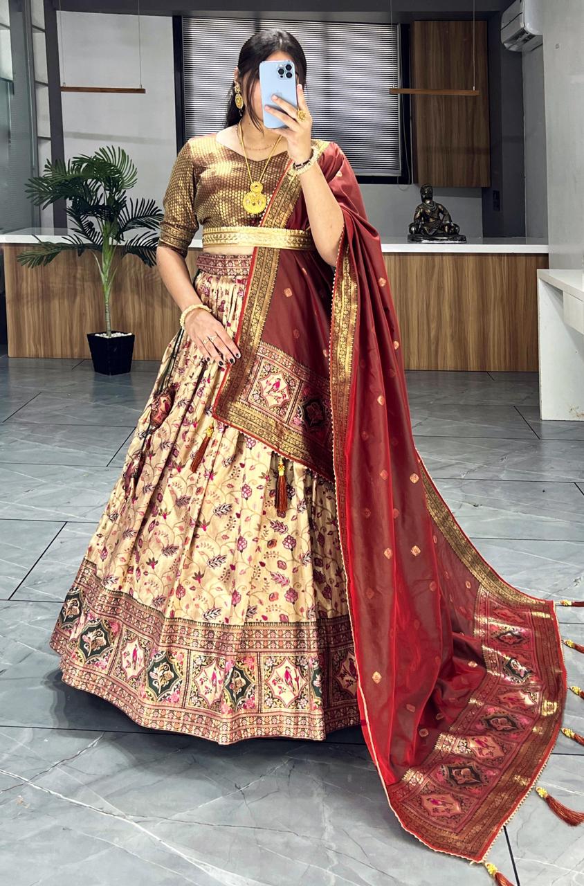Kanjivaram Silk Pattu Lehenga Collection