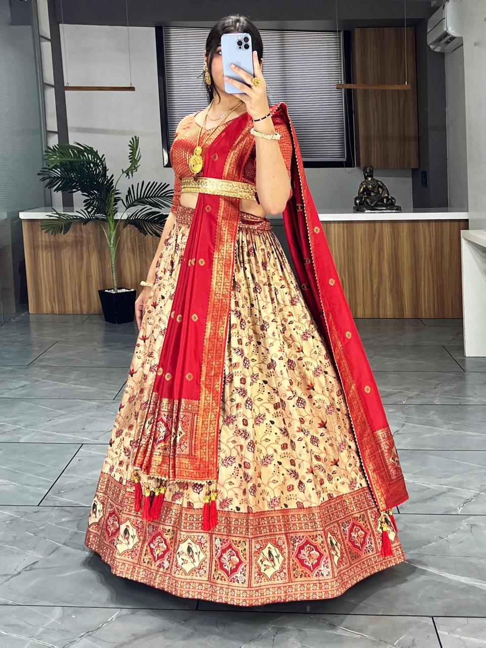 Kanjivaram Silk Pattu Lehenga Collection