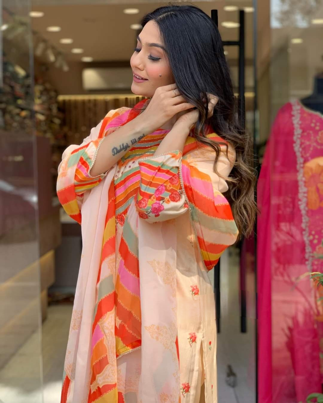 Embroidered 3-Piece stitched Kurta Set For Woman