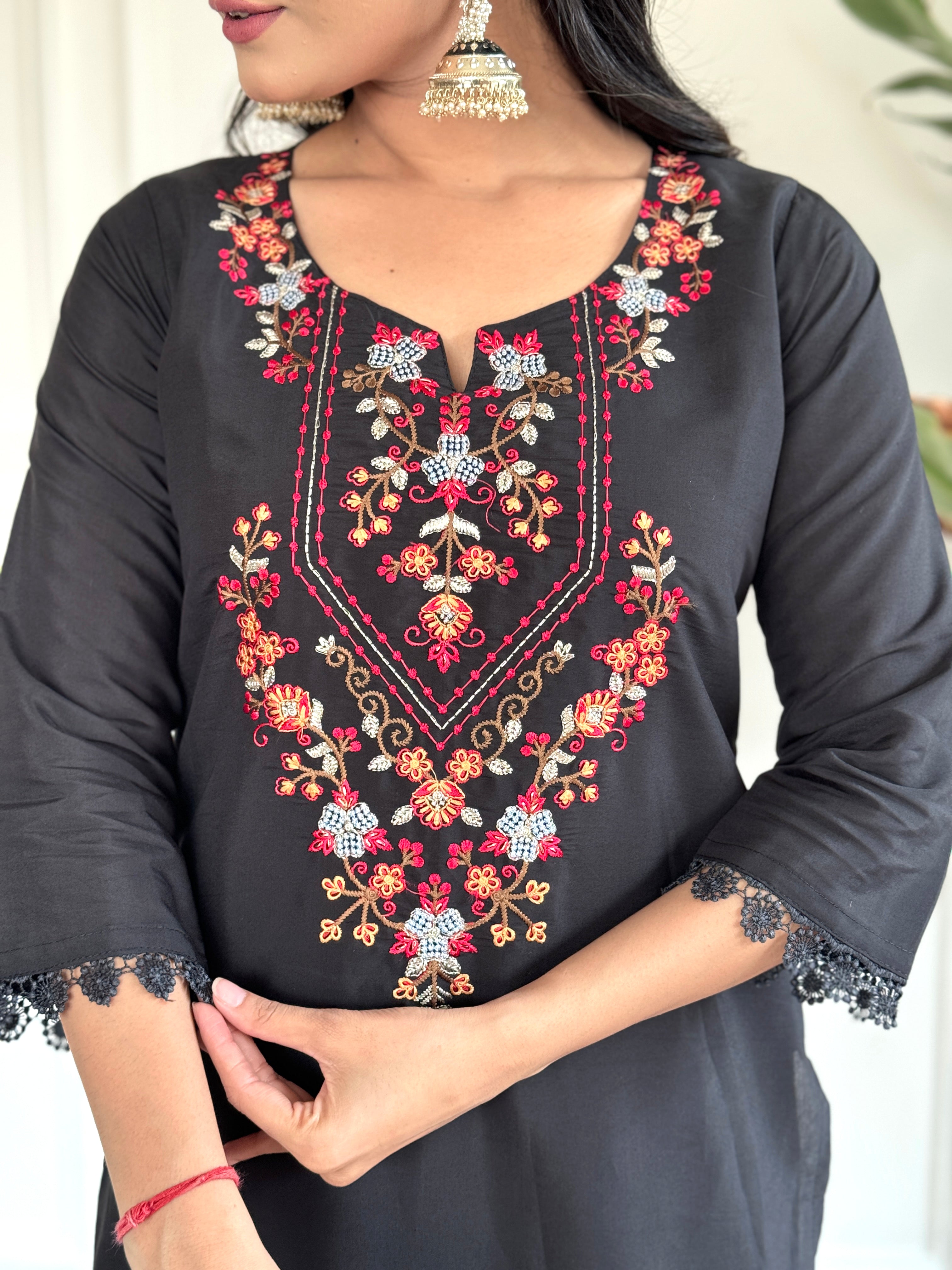 Pure Tebby Silk Printed Kurta Set For Women