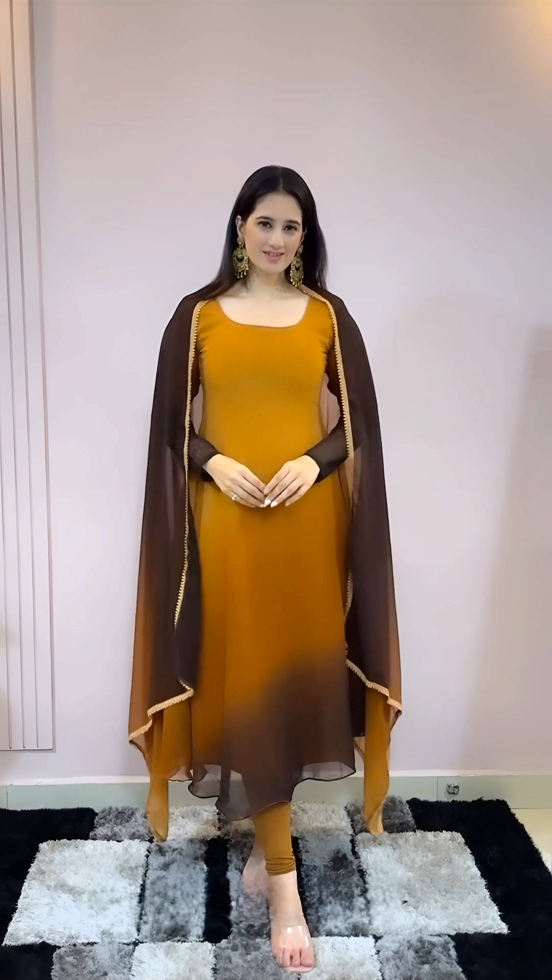 Elegant Yellow Long Kurti