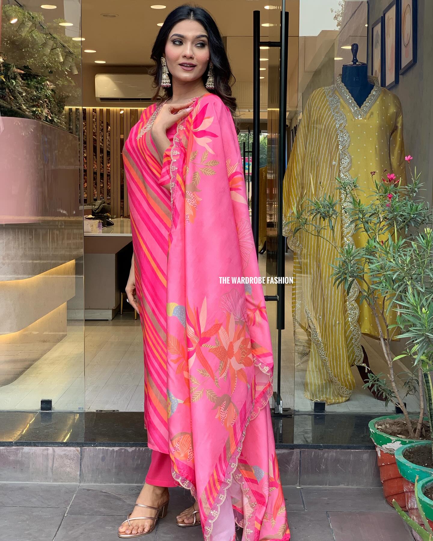 Women Embroidered PURE RUSSIAN SILK kurta set